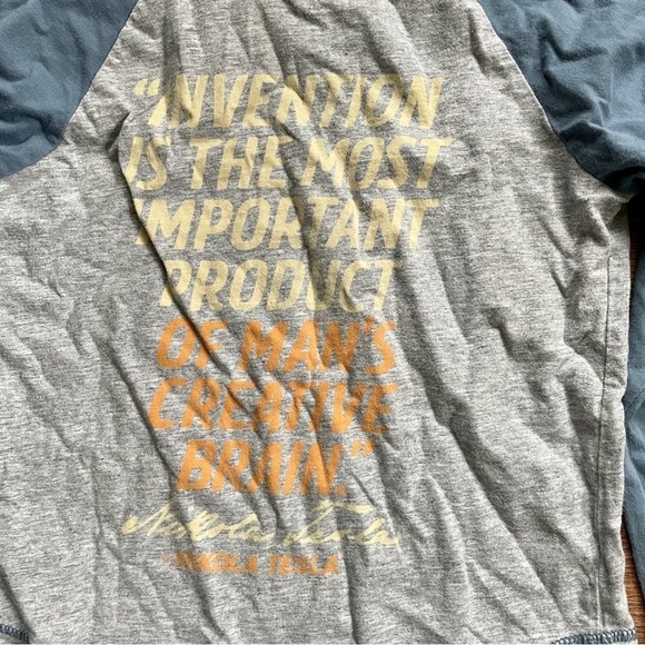 Peek Nicola Tesla Long Sleeve Raglan Small 6/7 - Picture 6 of 8